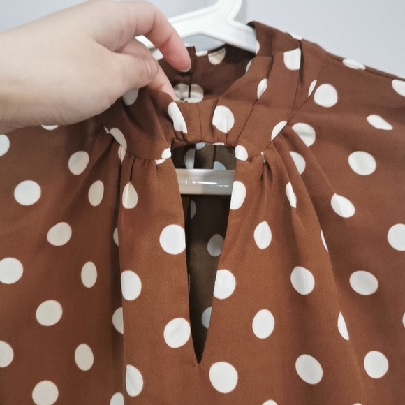 LOREM IPSUM Anthropologie Rusted Polka Dot - Picture 2 of 8